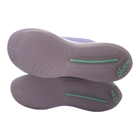 Clove Women's 9.5 Classic Sneakers Lavender Vegan Leather.  Great For Nurses - Picture 5 of 7